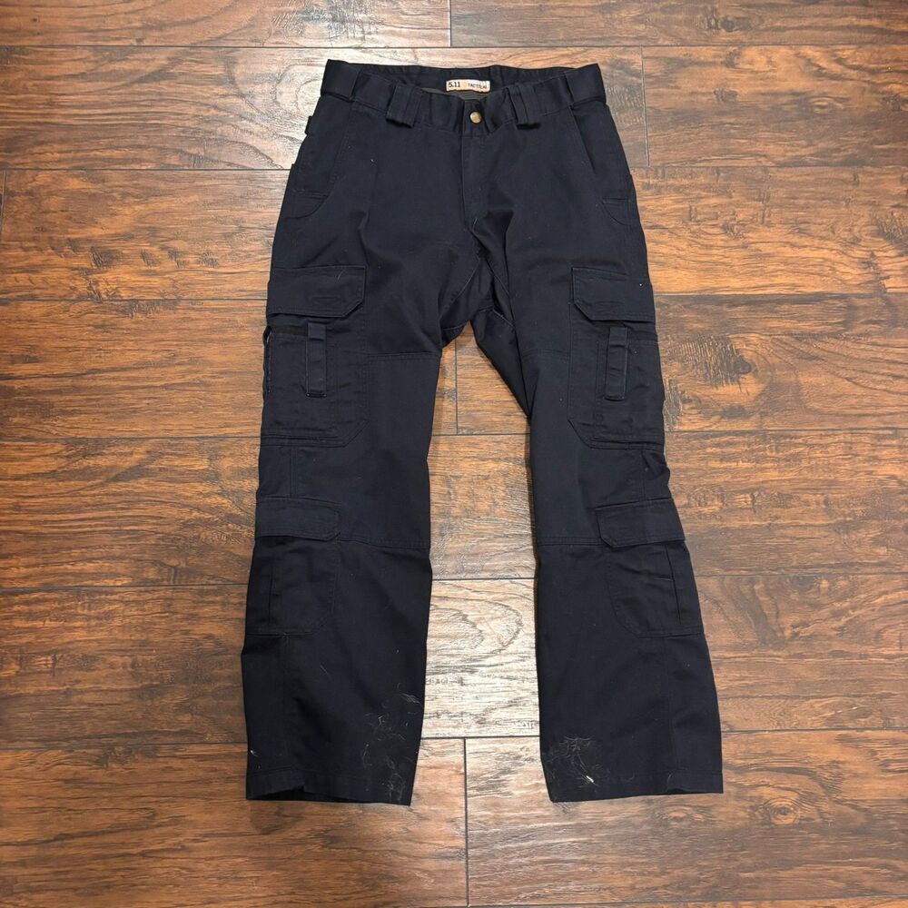 5.11 Tactical size 12 Navy Blue Cargo Uniform Pants EMT Security Police Work